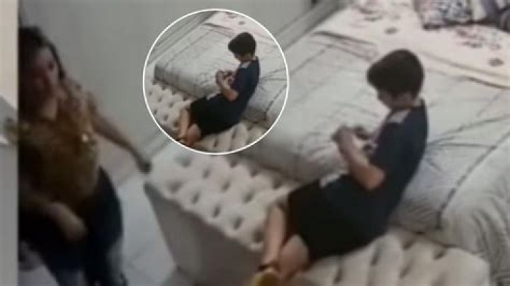 Kid And Mom Cctv Video Original